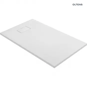 Brodzik z konglomeratu Oltens Bergytan 120x70cm - prostokątny, RockSurface, biały 15102000